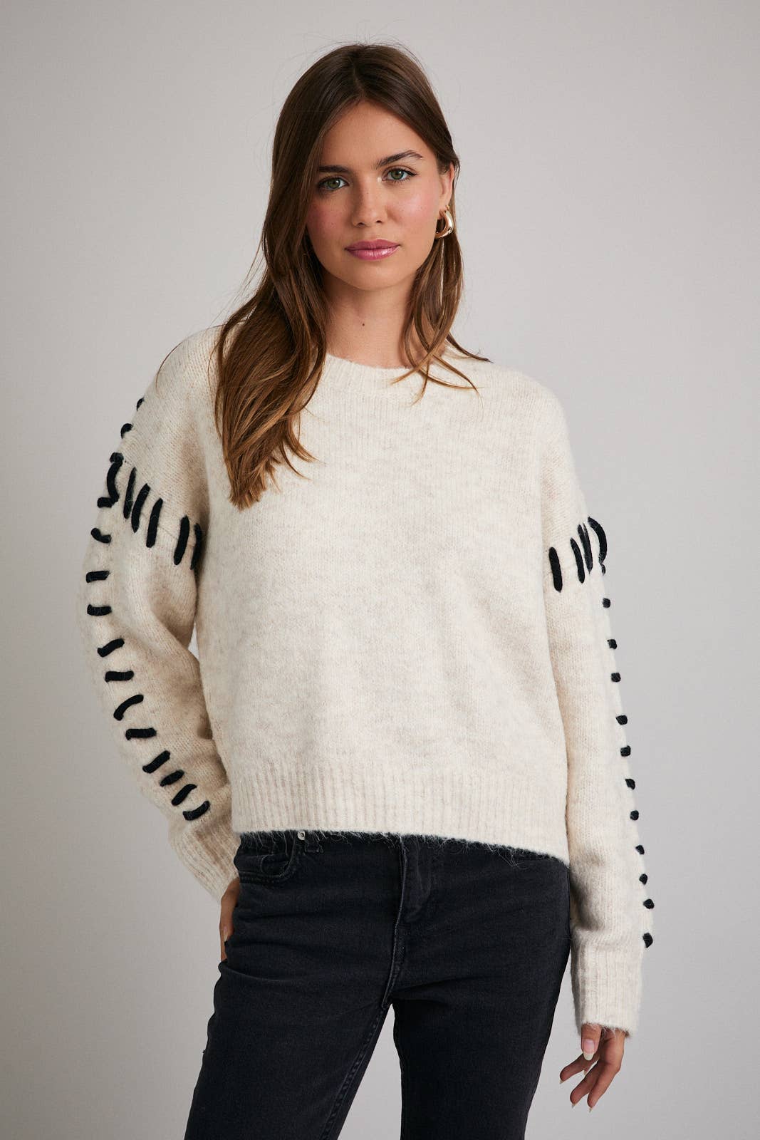 Open Stitch Sweater Top