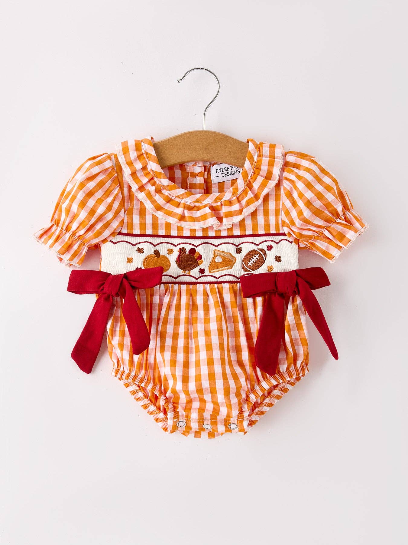 Baby Turkey Football Romper