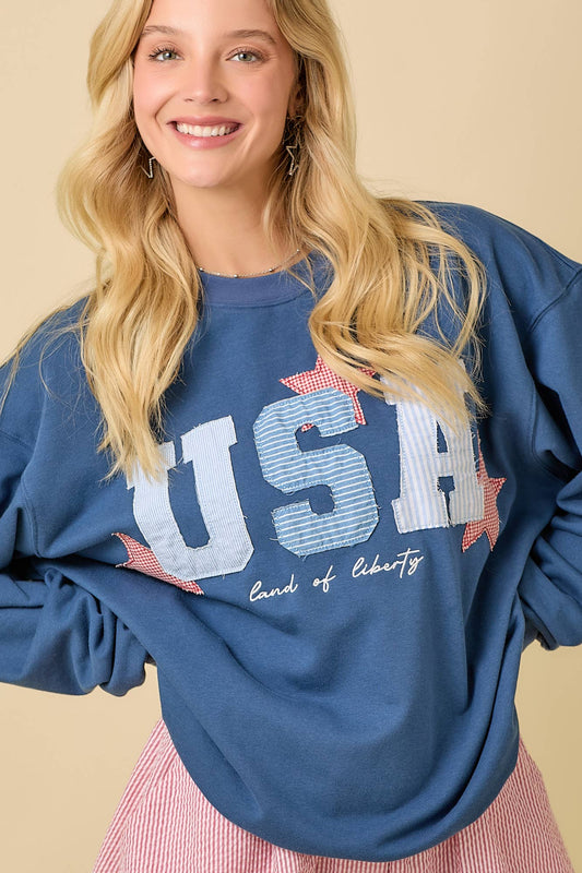 USA Patches Sweatshirt