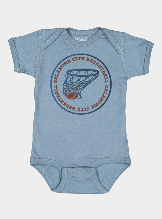 OKC Basketball Infant Onesie