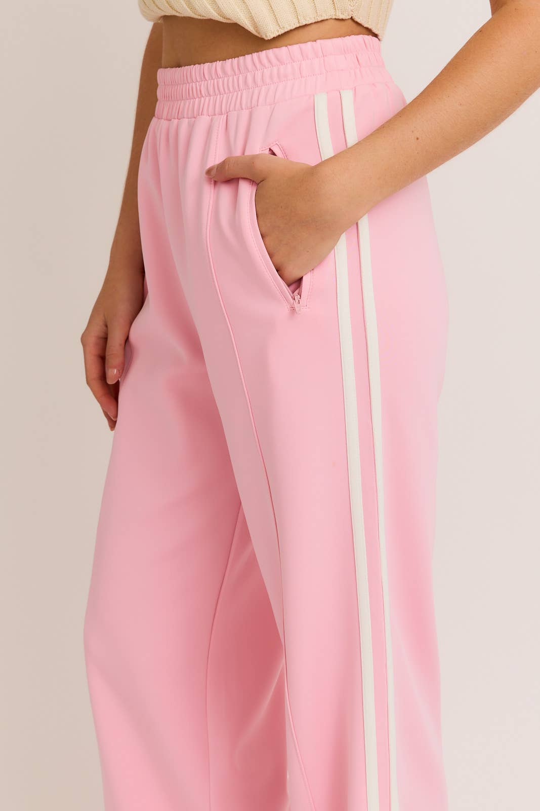 Blush Bow Track Pants