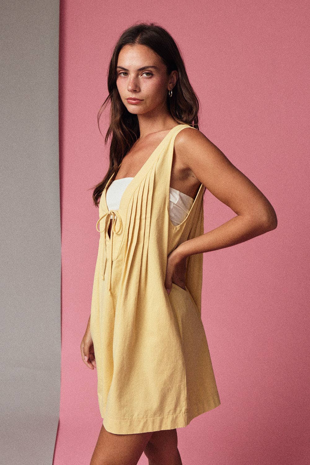 Sunshine Pleated Romper