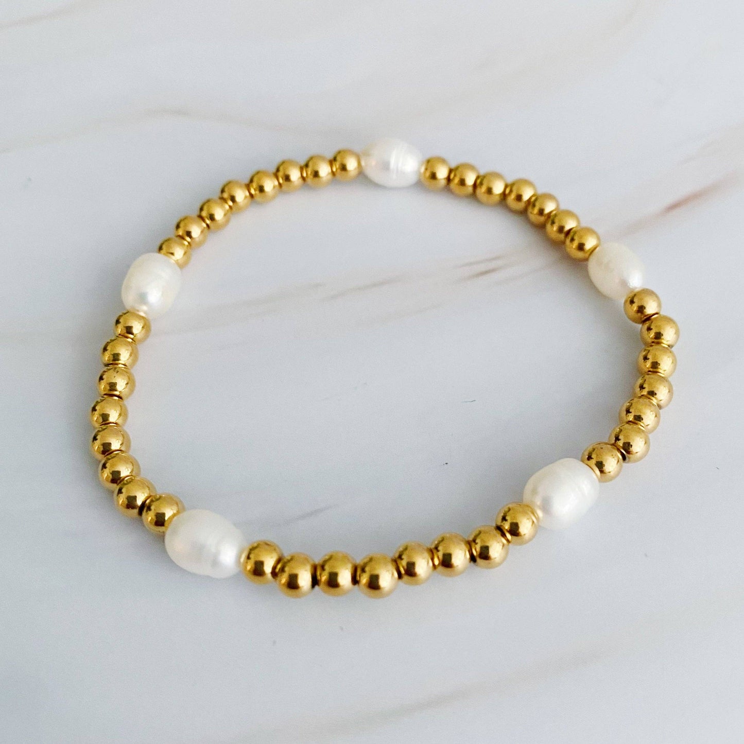 Freshwater Pearl Gold Bracelets