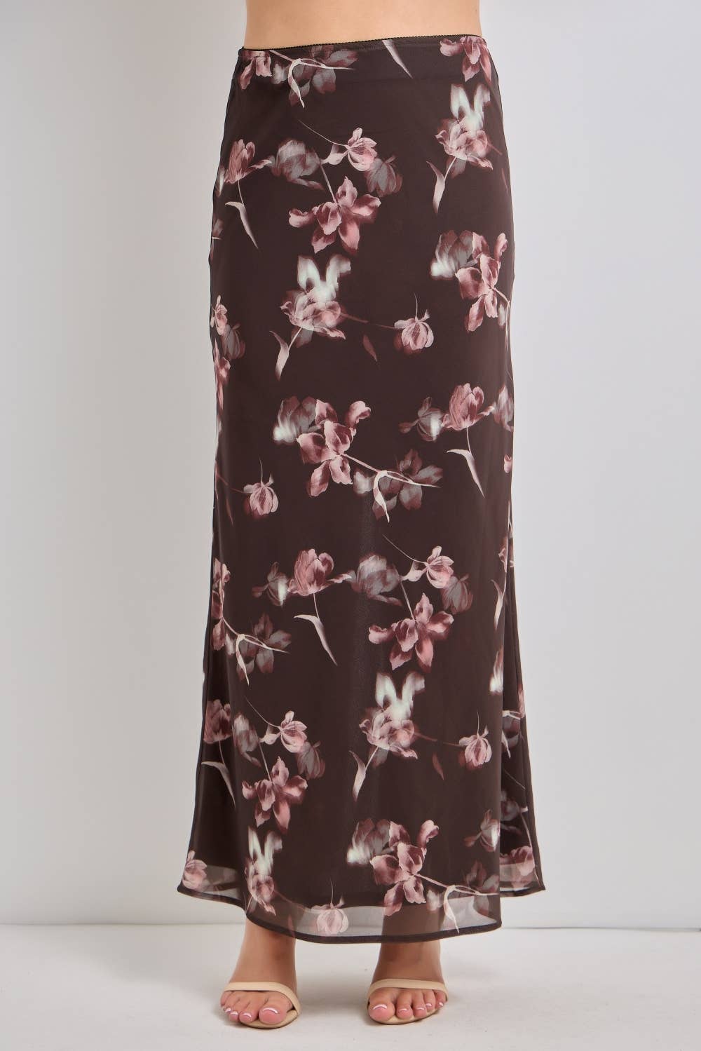 Whimsical Floral Midi Skirt