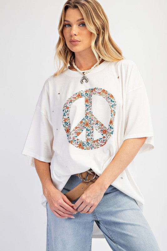 Peace Printed Tee