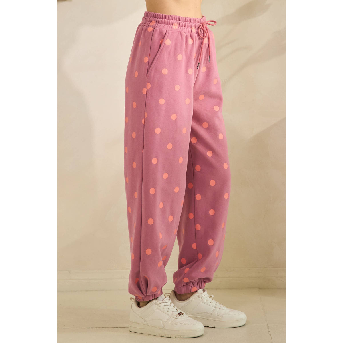 Plum Playful Dot Lounge Pants