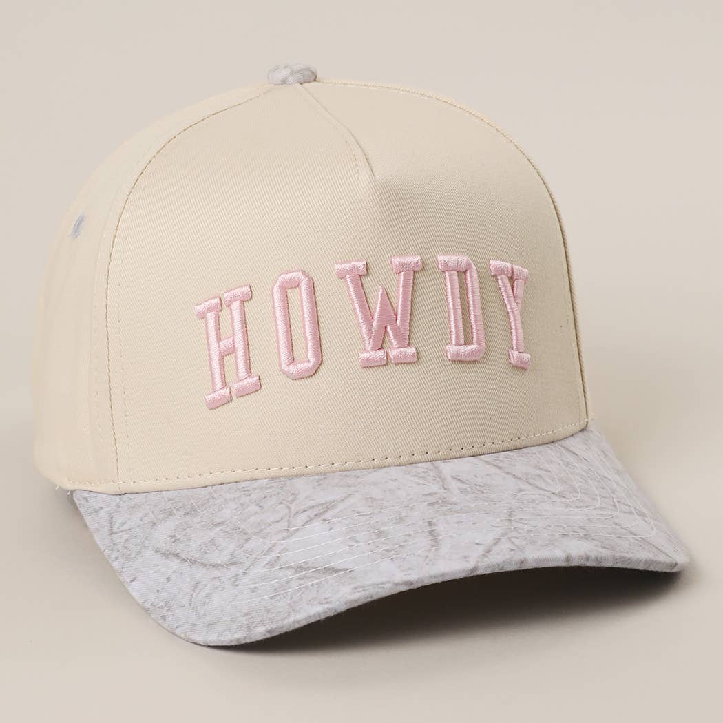HOWDY Two-Tone Camo Hat