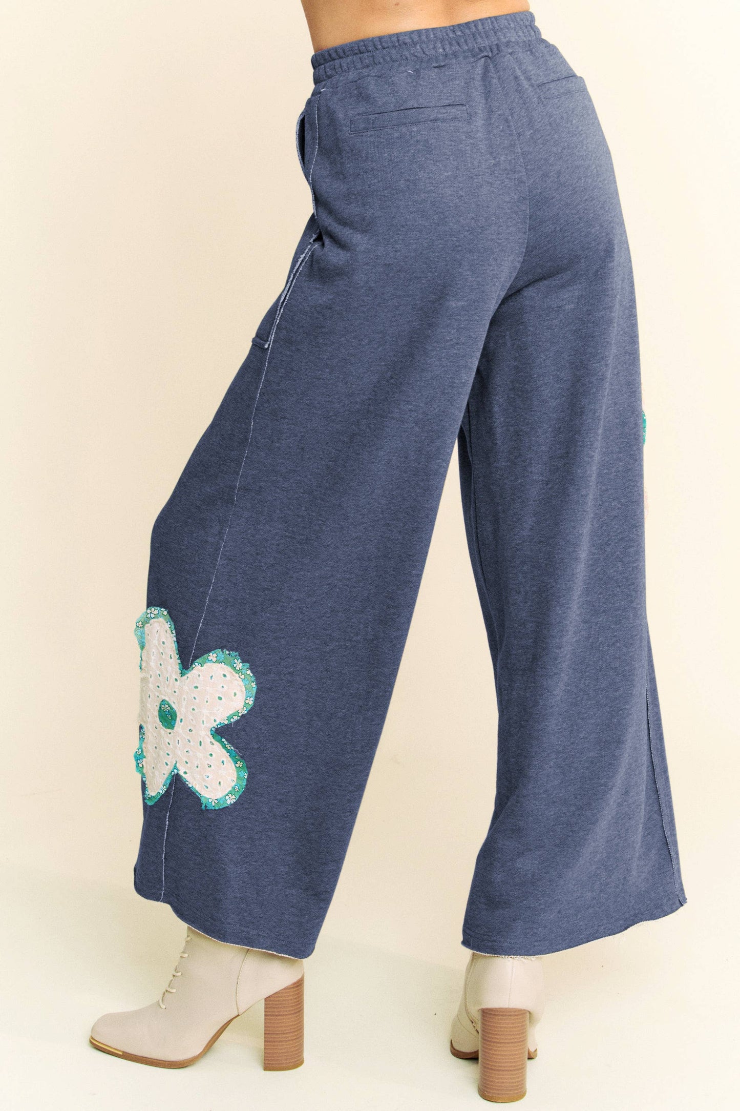 Floral Patch Pants