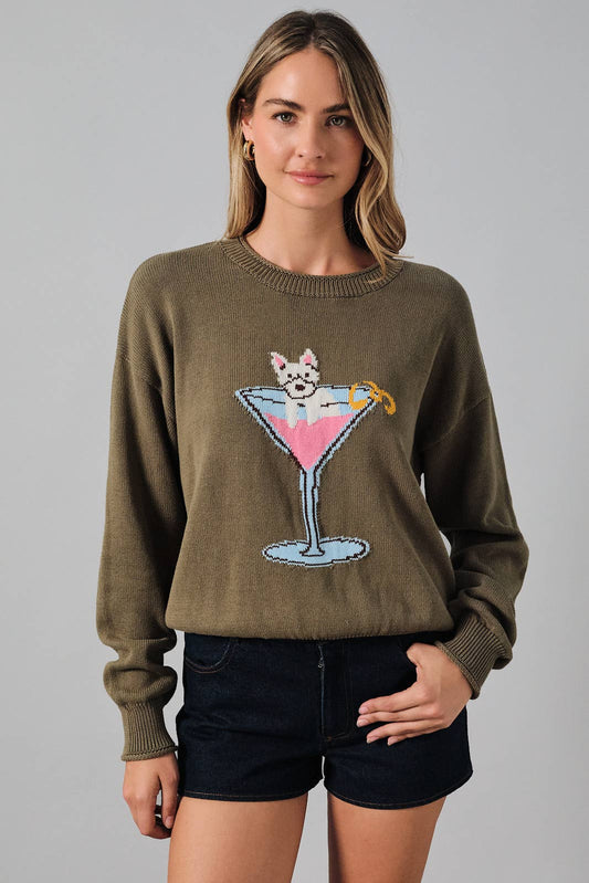 Schnauzer Martini Sweater