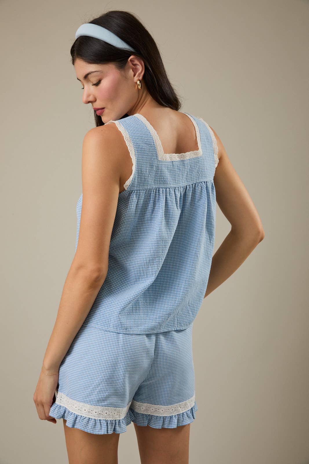 Blue Skies Gingham Set