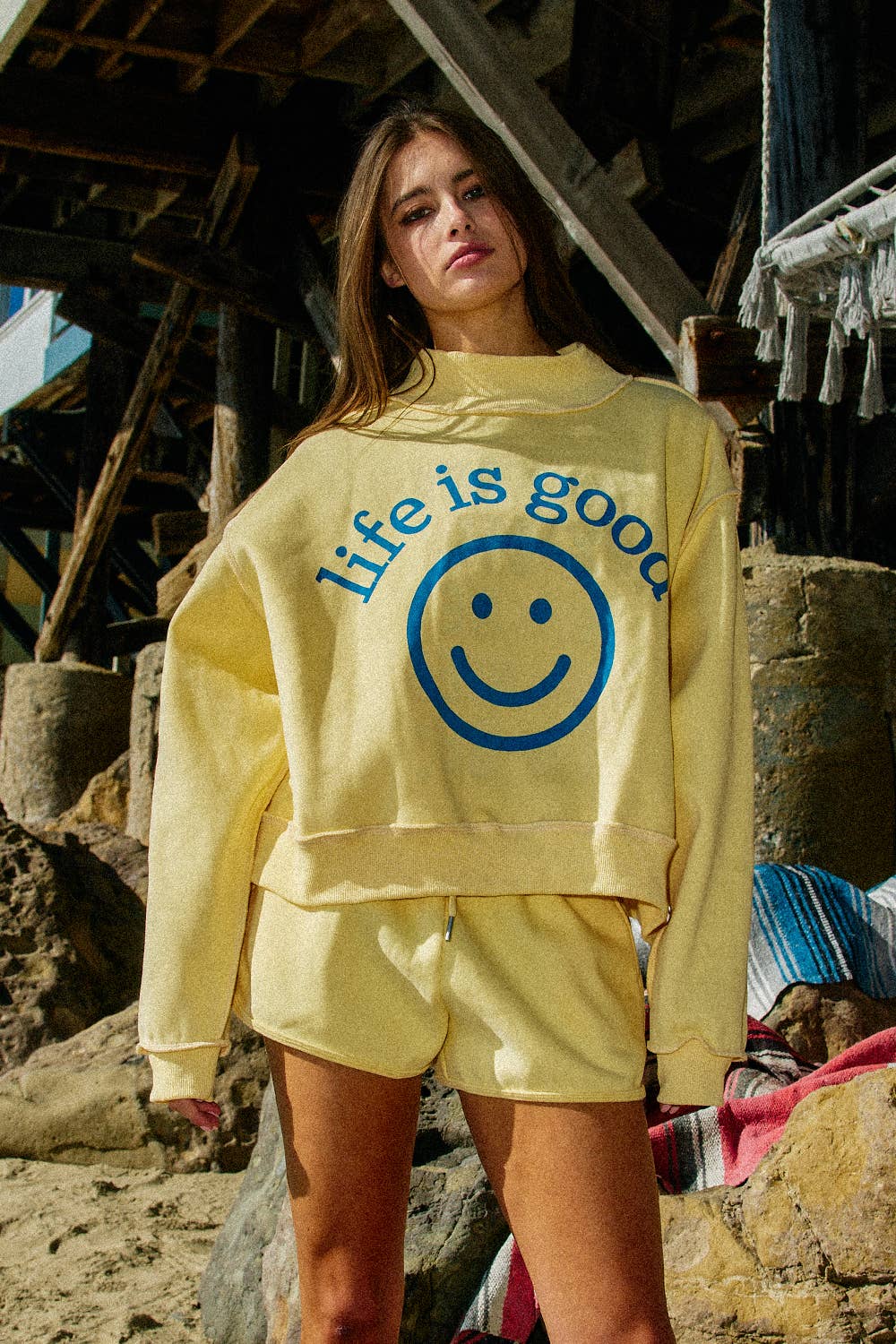 LIFEISGOOD Reversible Sweatshirt