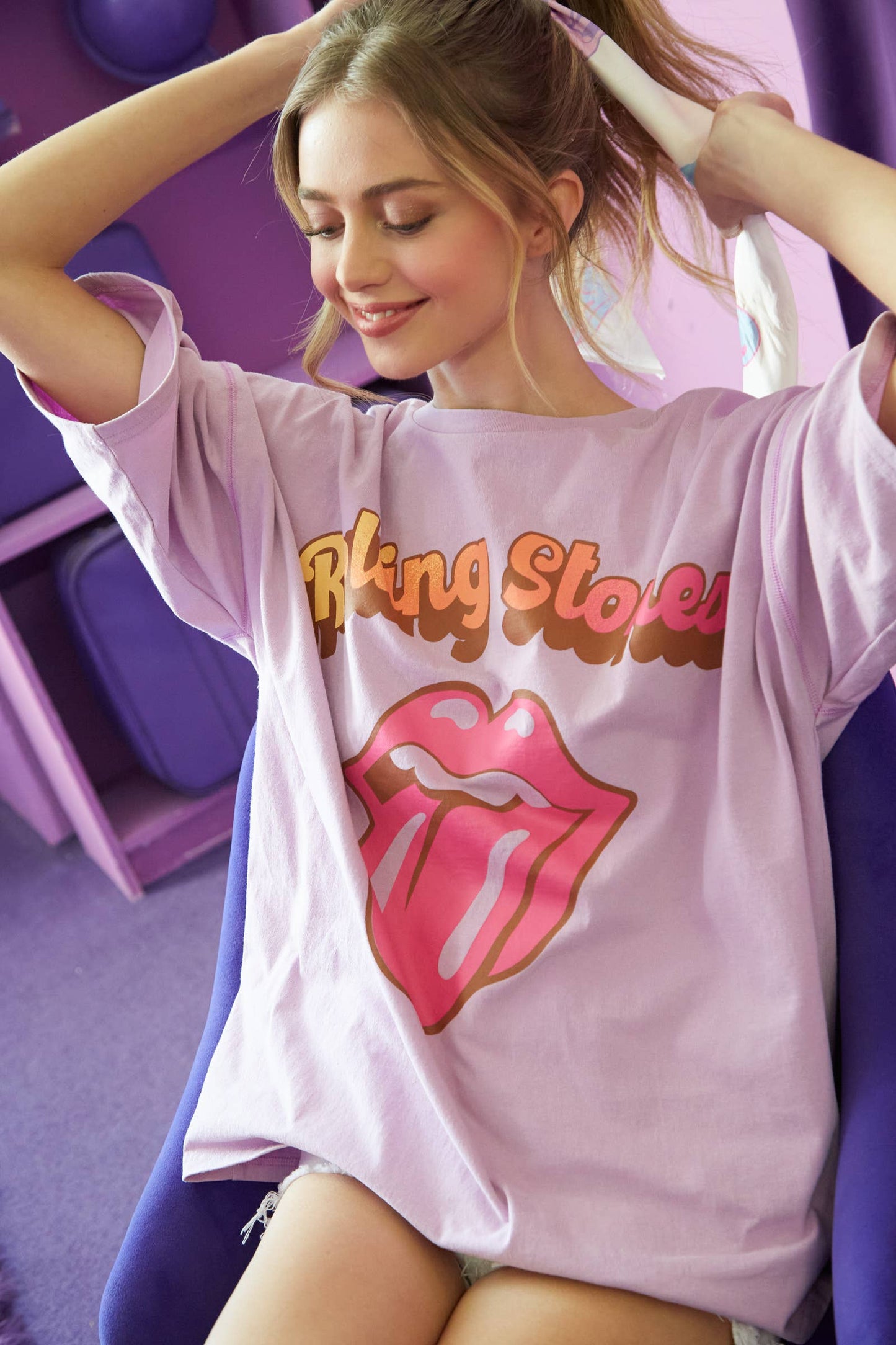 Stones Graphic Oversize Tee