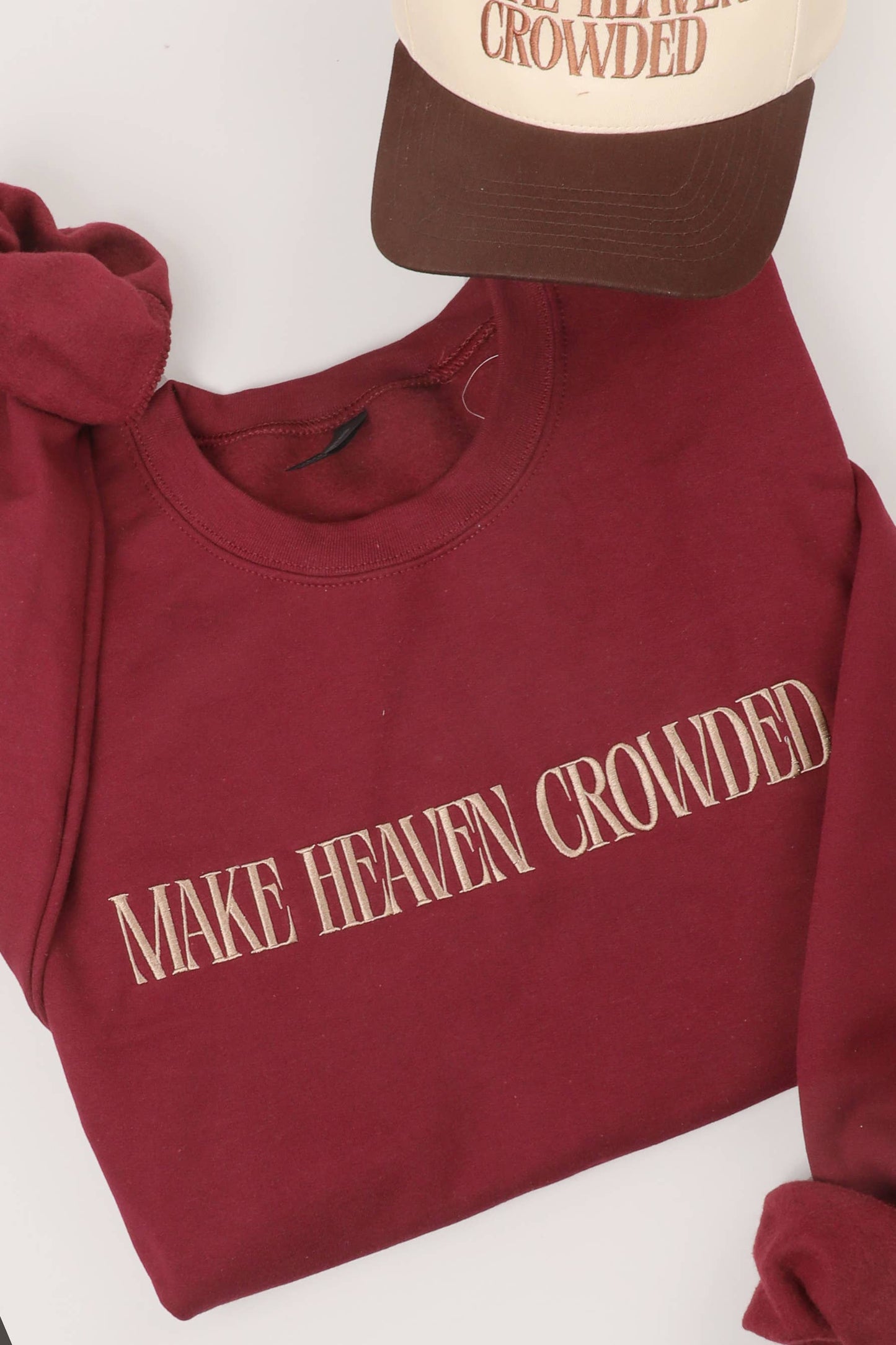 MAKE HEAVEN CROWDED Sweatshirt - Red