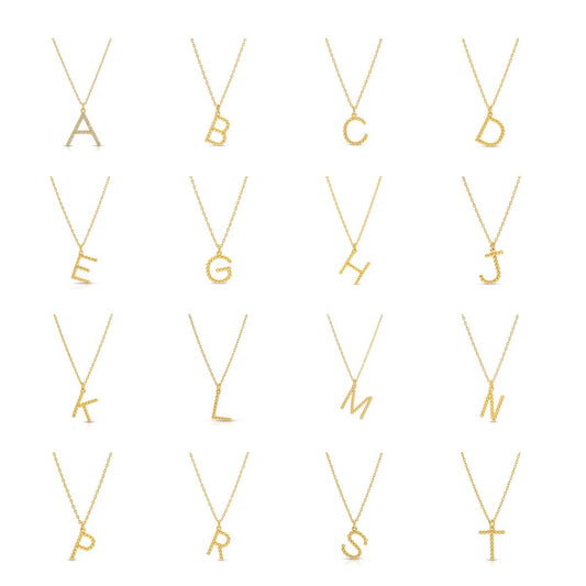 Delicate Gold Initial Pendant