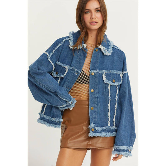 Frayed Denim Jacket