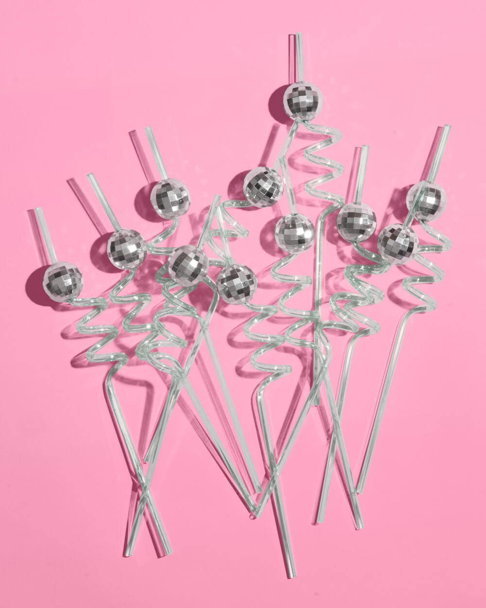 Turquoise Disco Straws