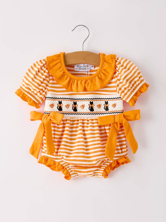 Baby Halloween Cat Romper