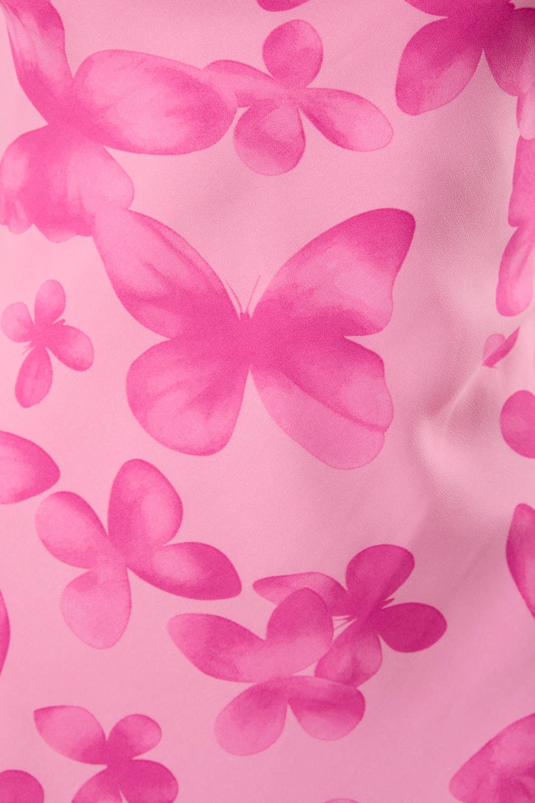 Pink Butterfly Midi Dress
