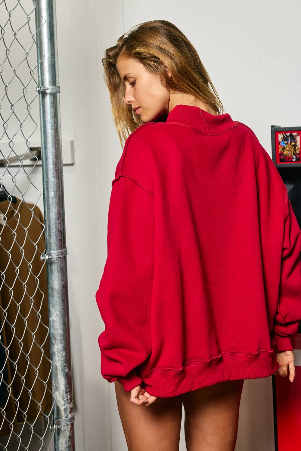 'OKLAHOMA' Mock Neck Sweatshirt