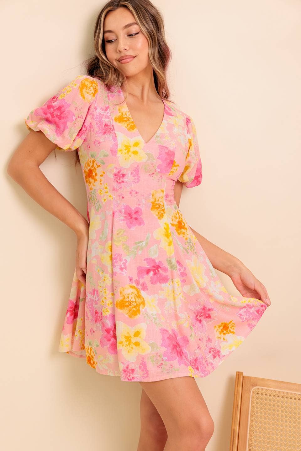 Pink Lemonade Mini Dress