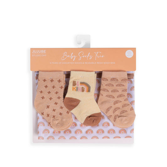Baby Socks Trio - Be Kind