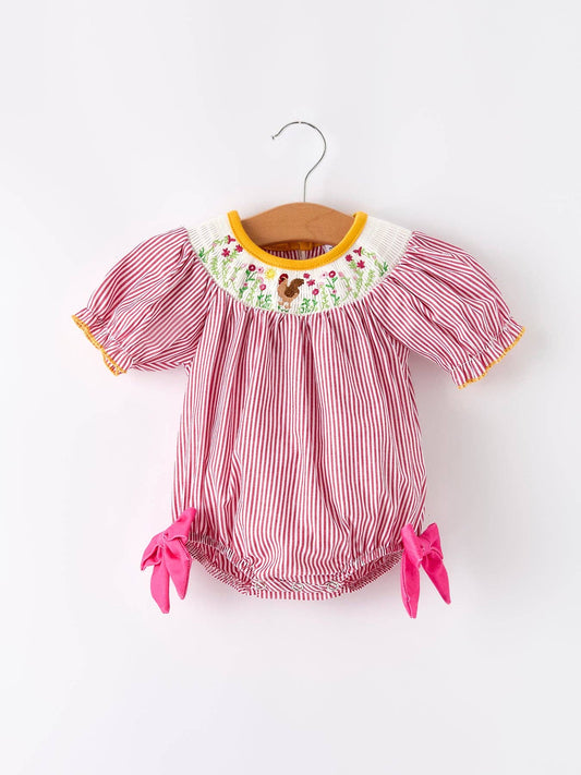 Baby Autumn Rooster Romper