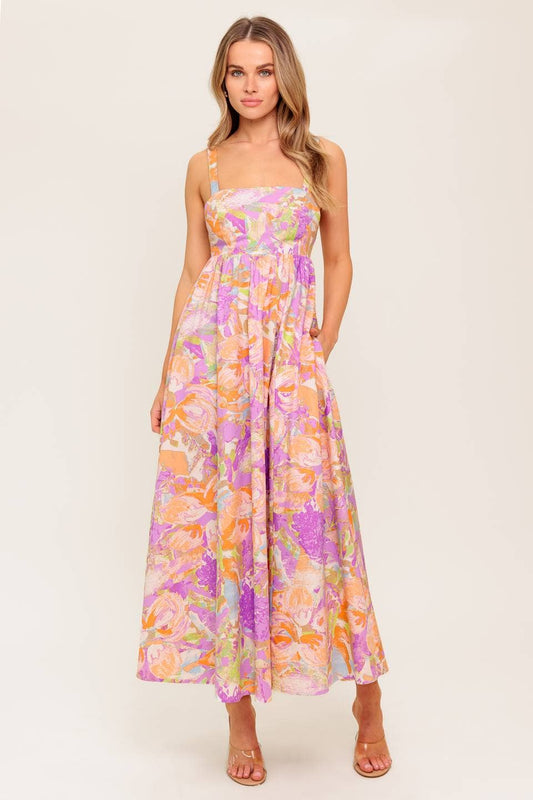 Painted Paradise Midi Dress