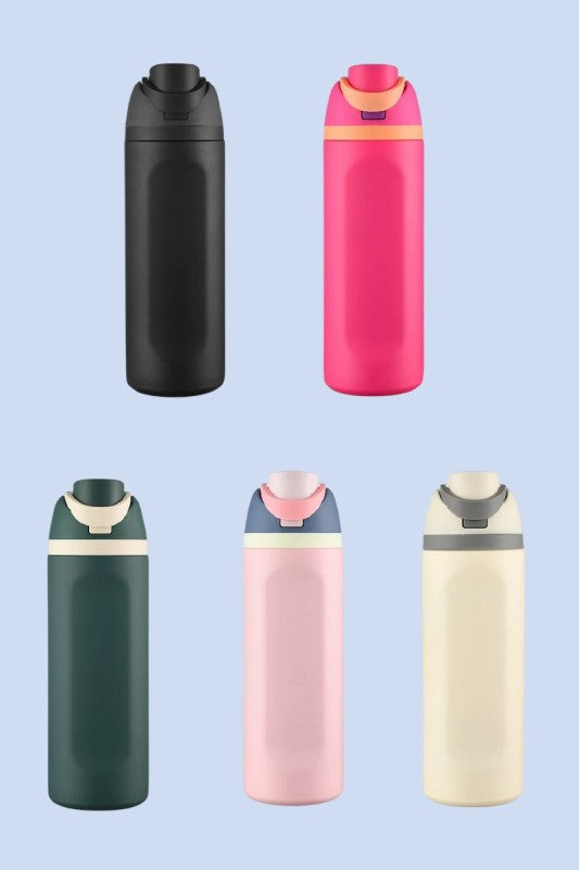 24 oz Snap Lid Insulated Bottle