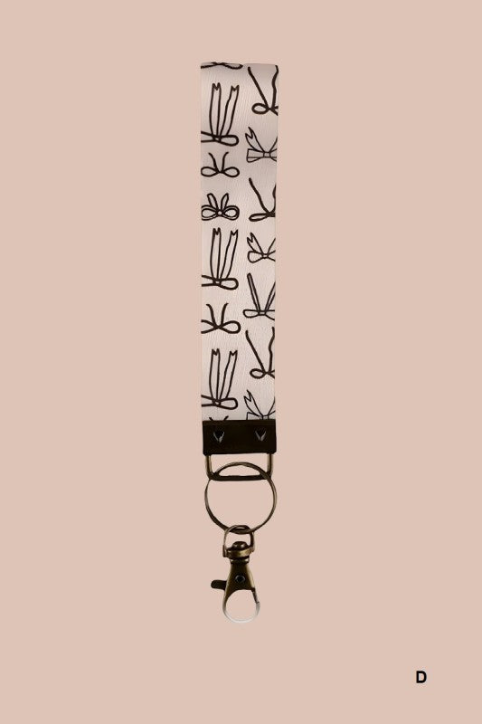 Bow Wristlet Keychain