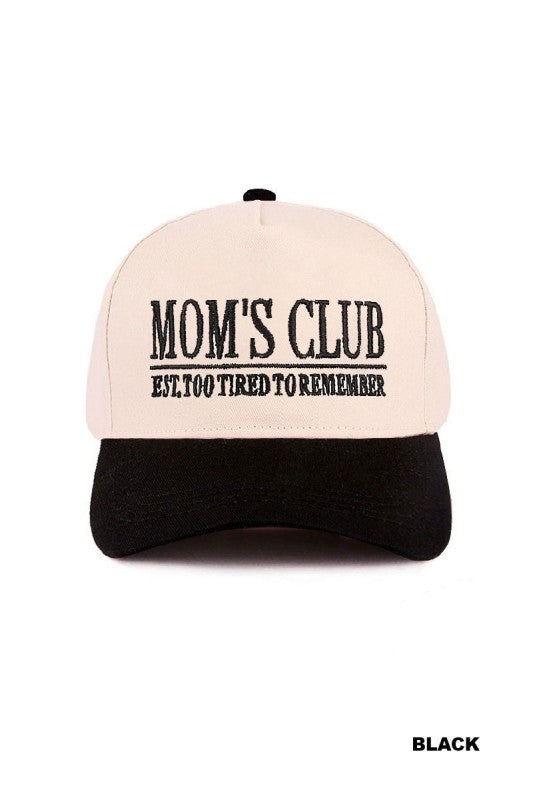 Mom’s Club Embroidered Hat