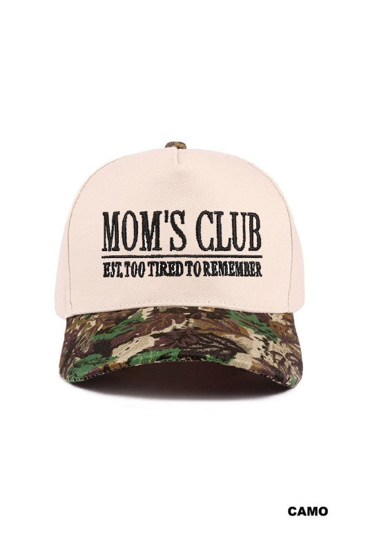 Mom’s Club Embroidered Hat
