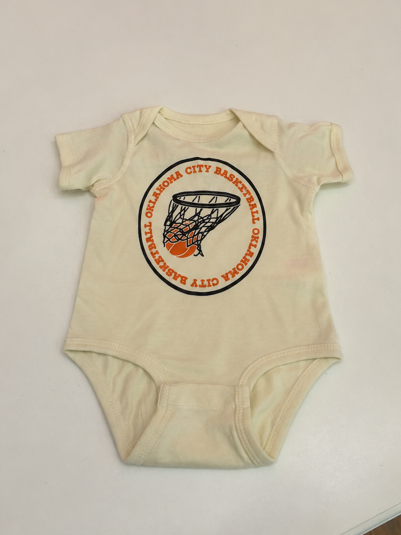 OKC Basketball Infant Onesie