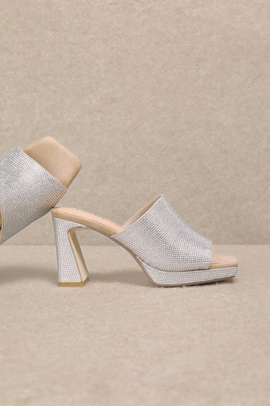 Amber Embellished Platform Sandals