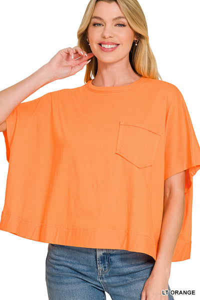 Orange Pocket Top