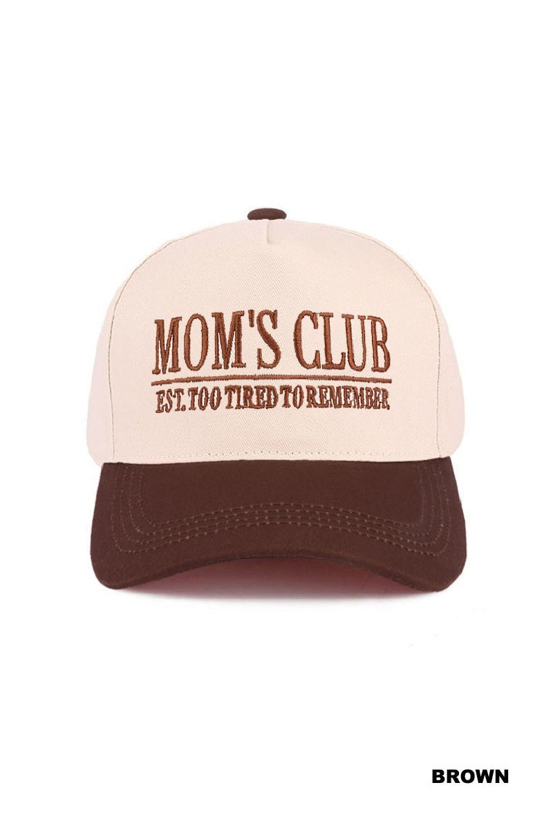Mom’s Club Embroidered Hat