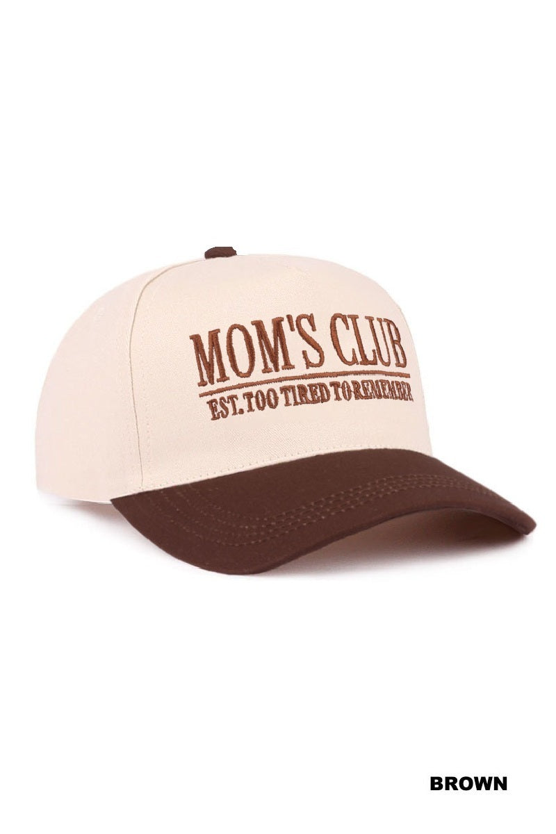 Mom’s Club Embroidered Hat