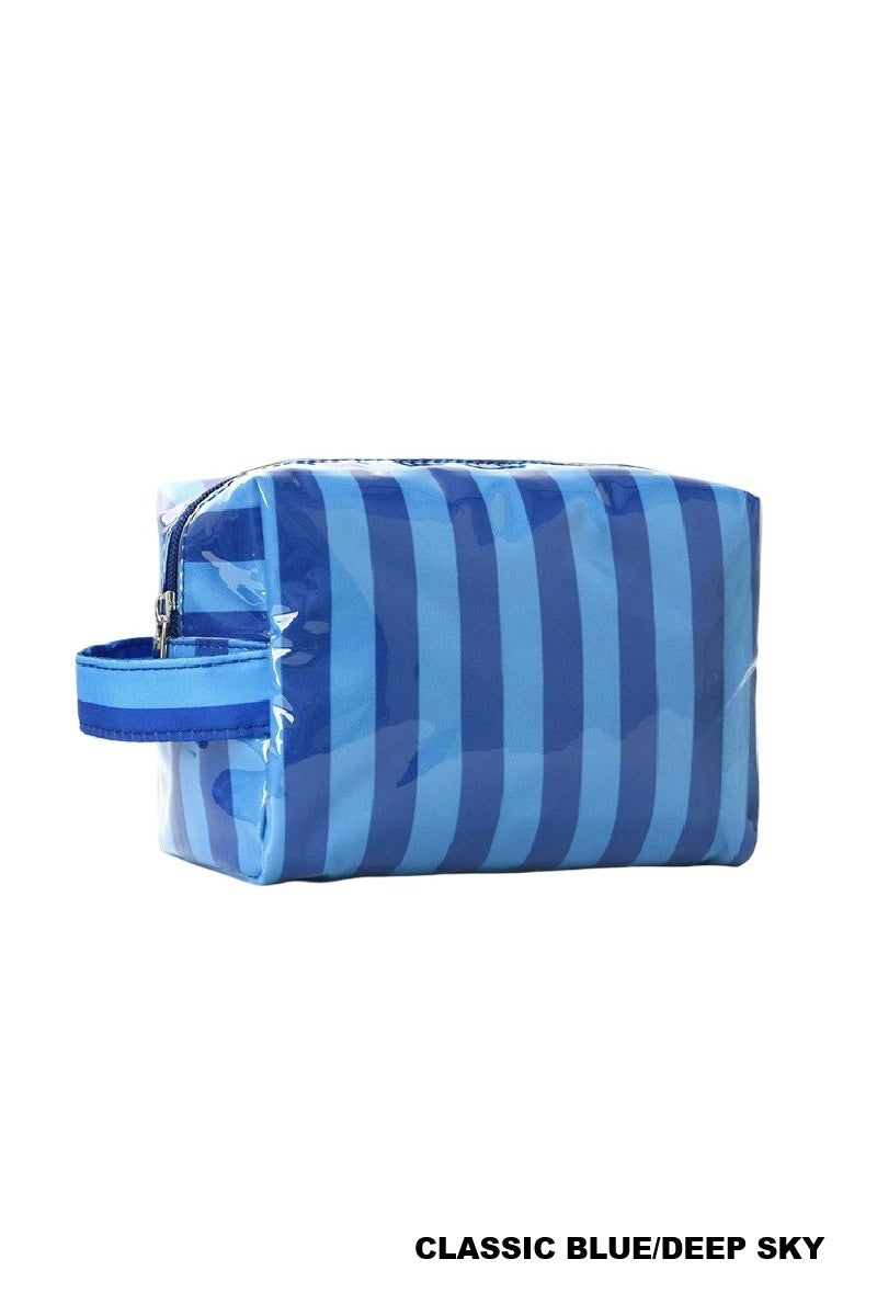 Striped Cosmetic Bag