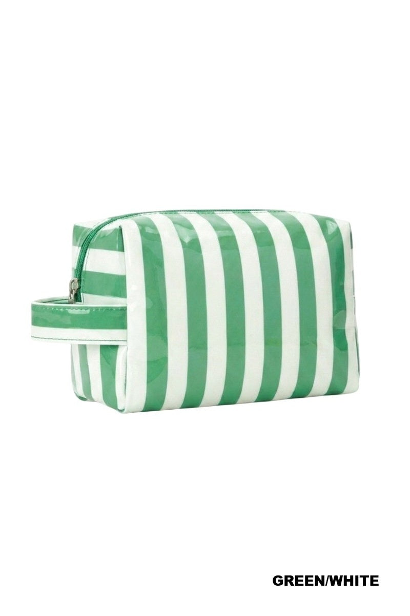 Striped Cosmetic Bag
