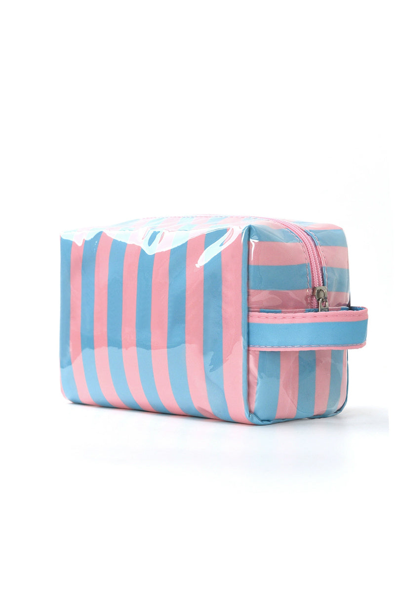 Striped Cosmetic Bag