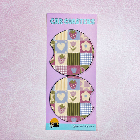 Car Coasters - Strawberry Patch