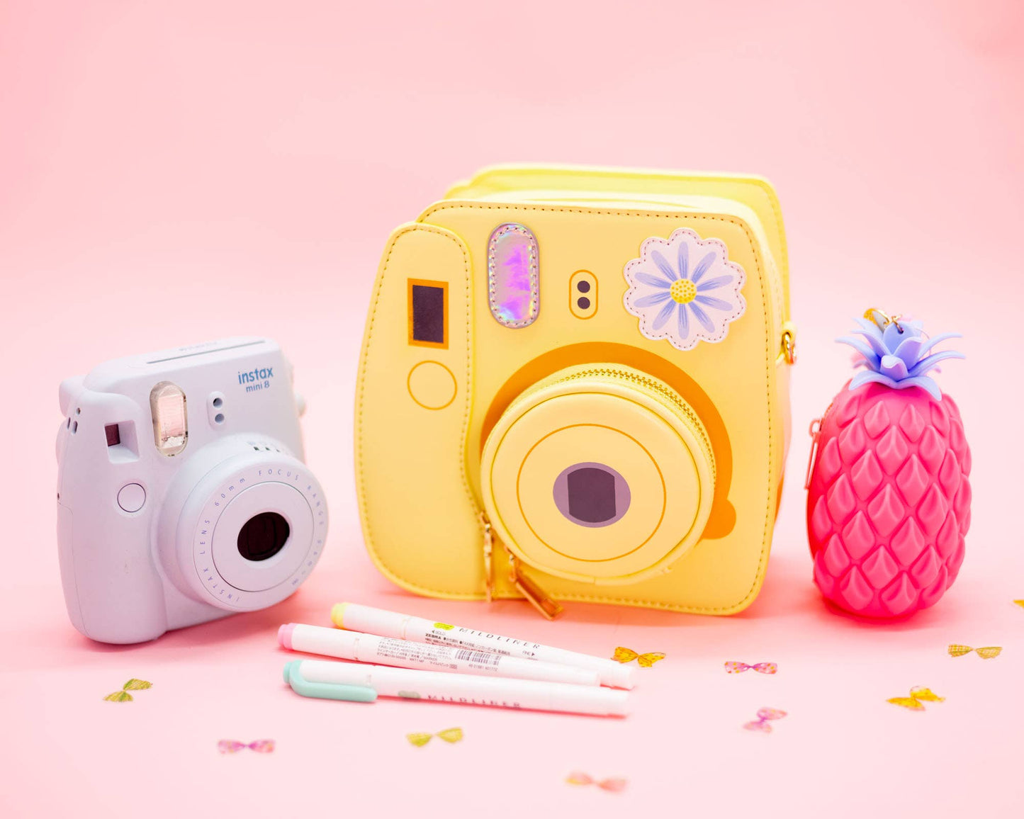 Yellow Instant Camera Handbag