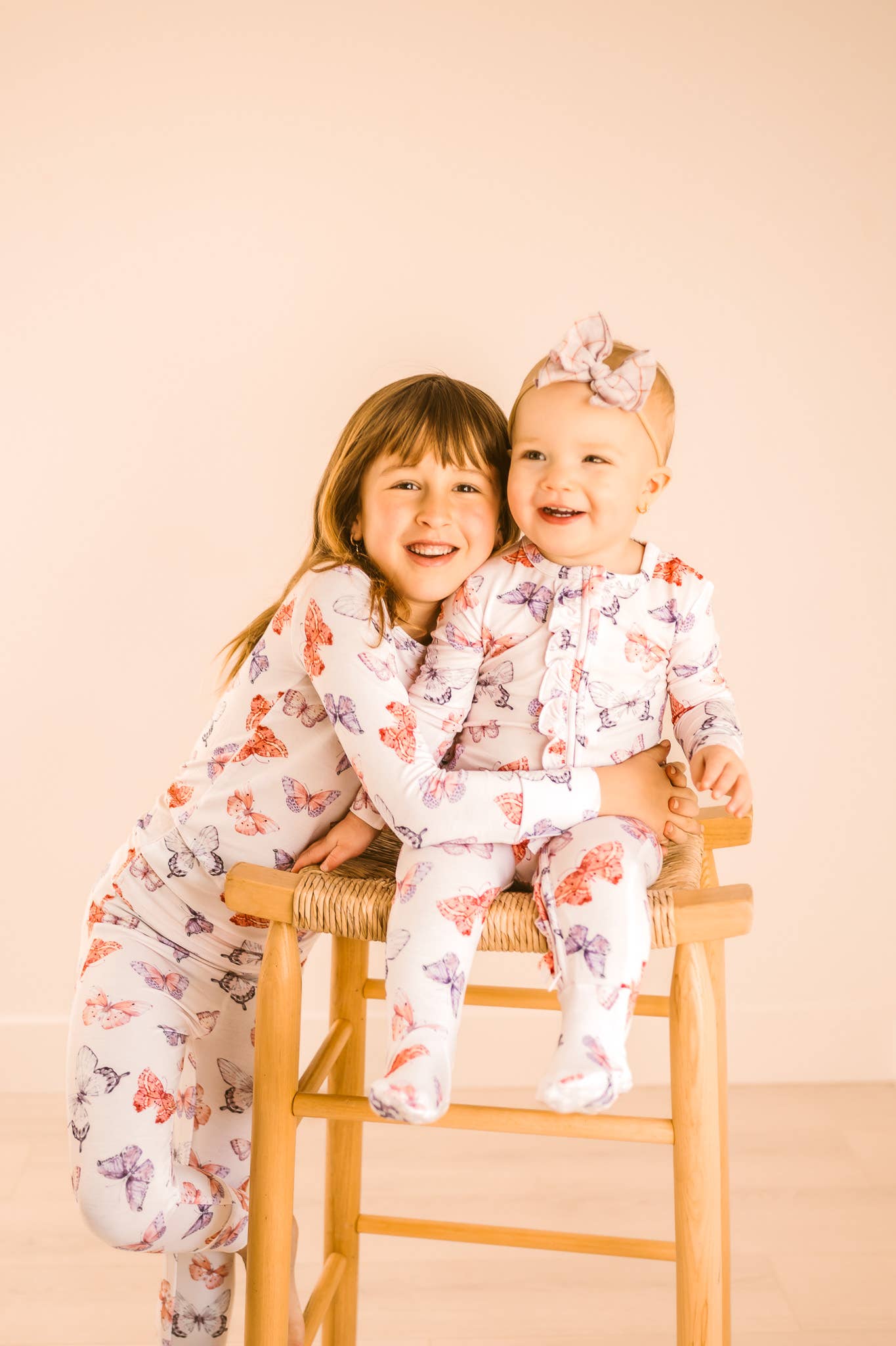 Whimsical Wings Bamboo Ruffle Onesie