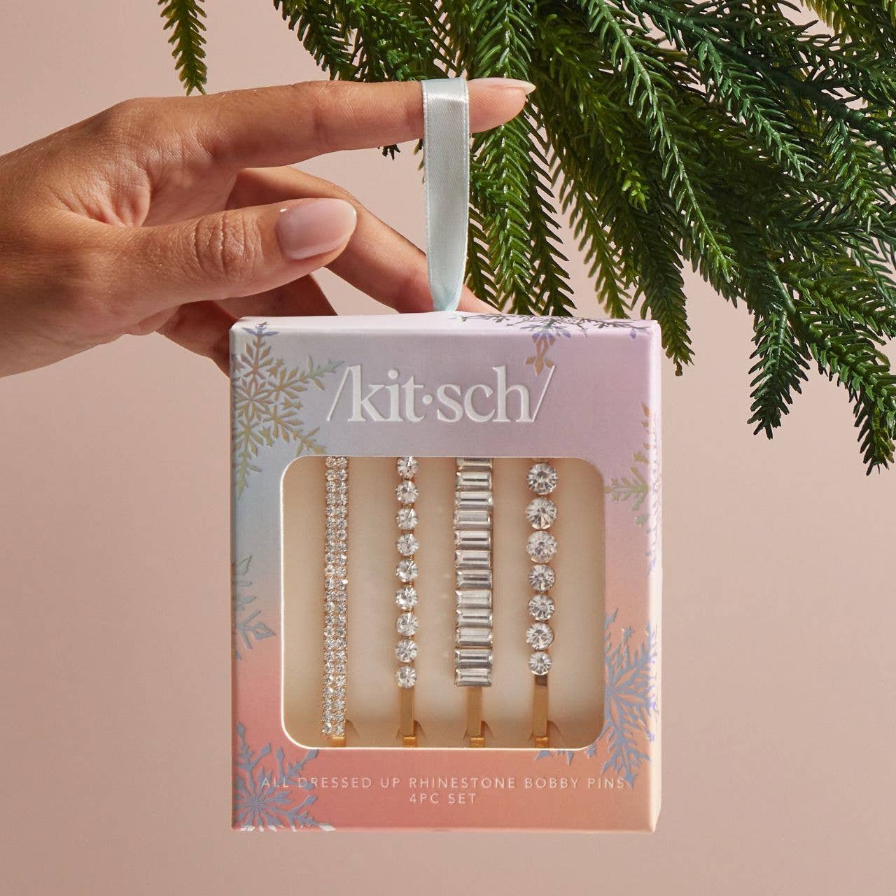Rhinestone Bobby Pins 4pc Set