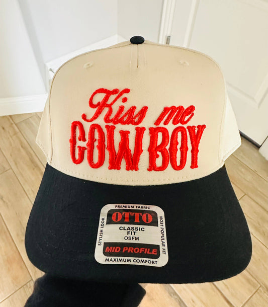 Kiss Me Cowboy Trucker Hat