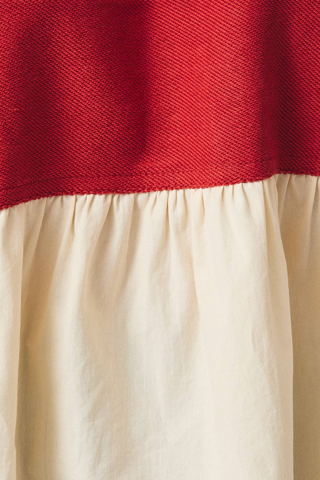 Crimson & Cream Babydoll Top