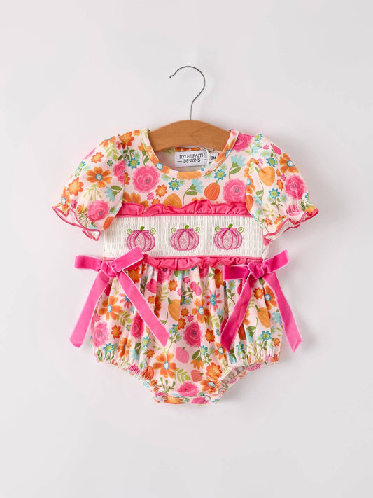 Baby Pink Pumpkin Romper