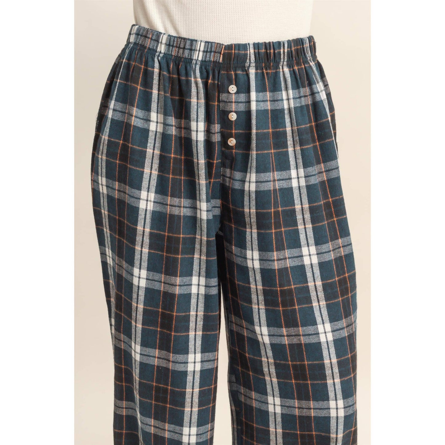 Navy Flannel Lounge Pants