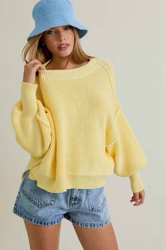 Yellow Pullover Sweater