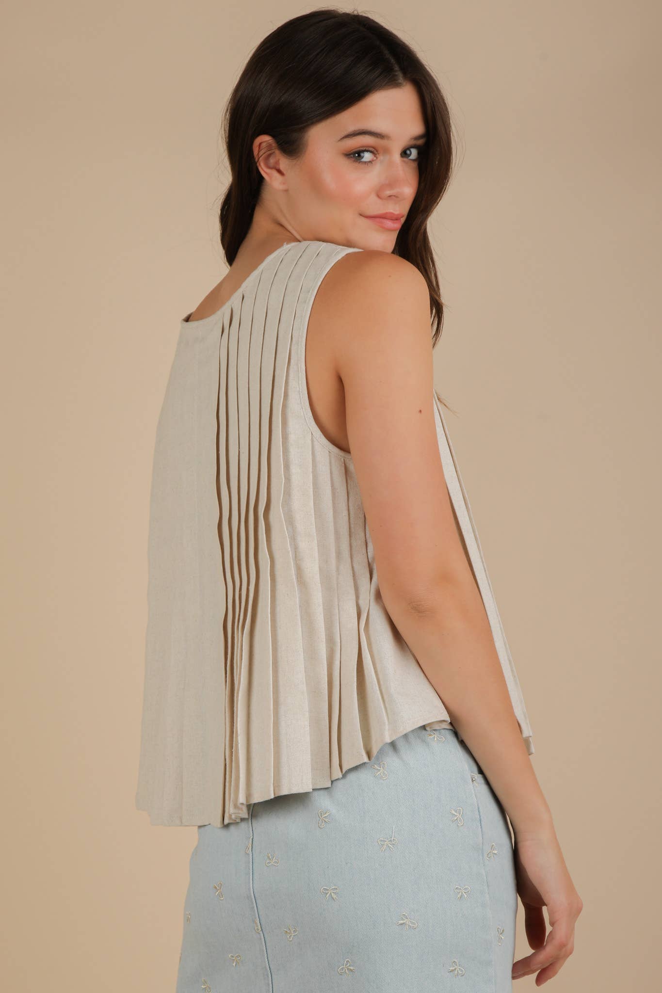 Oatmeal Ribbon Tank