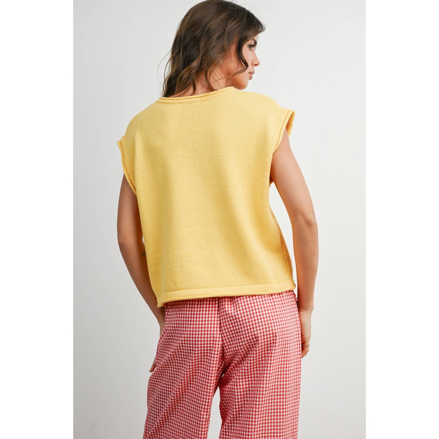 Star Graphic Sweatshirt - YELLOW